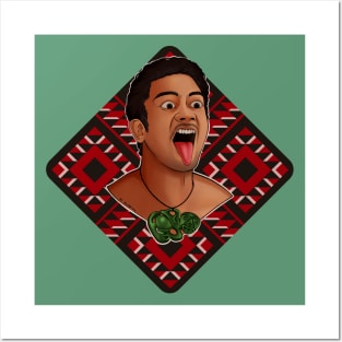 New Zealand Maori Haka Dancer Posters and Art